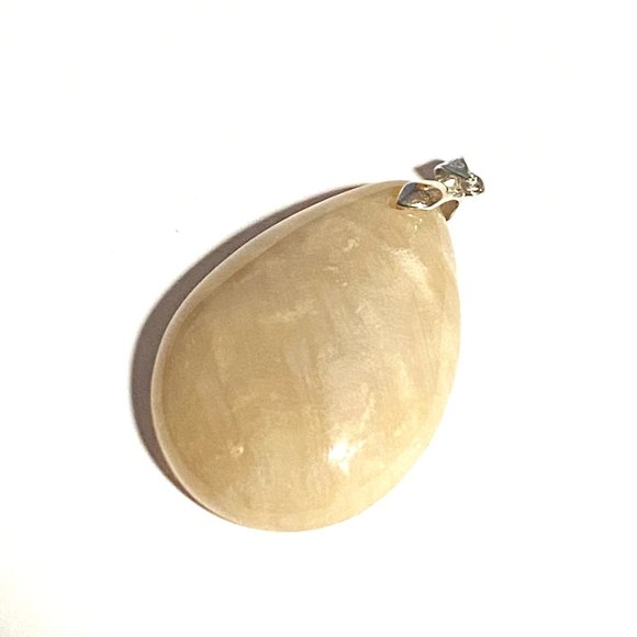 Natural Agate Pendant, Large Genuine Gemstone Water Drop Pendant - Picture 8 of 11